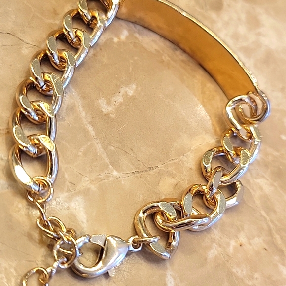 Pretty Gold Chunky Chain Link Bracelet - Picture 6 of 16